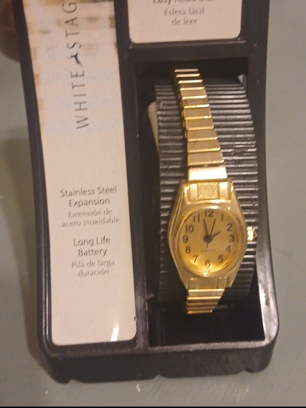 White Stag Gold Expansion Band Women's Watch